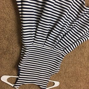 White & blue polo dress